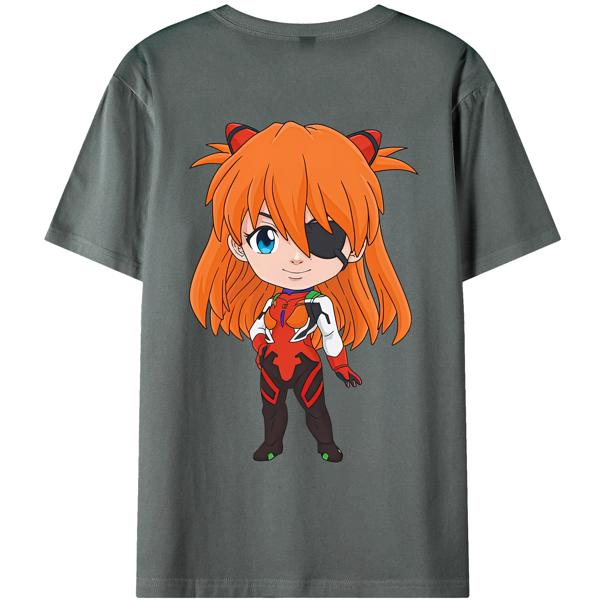 （画像用） EVA 新世紀エヴァンゲリオン 綿100％ メンズ半袖Tシャツ（バックプリント） 通気性
